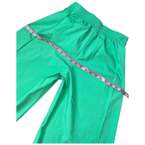NWOT NIKE Collection High-waisted Wide-leg Woven Grass Green Pant Size Small - Picture 10 of 13